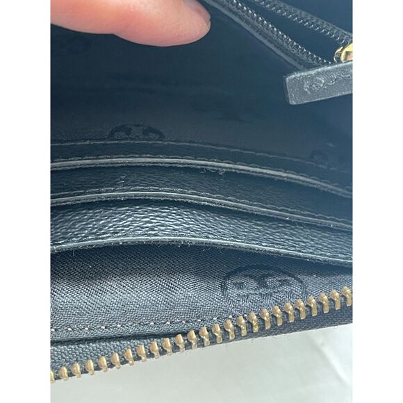 Tory Burch 6" Wallet Cheetah Leopard All OverPrint Zip Around Wallet Vintage Y2K - Picture 2 of 7